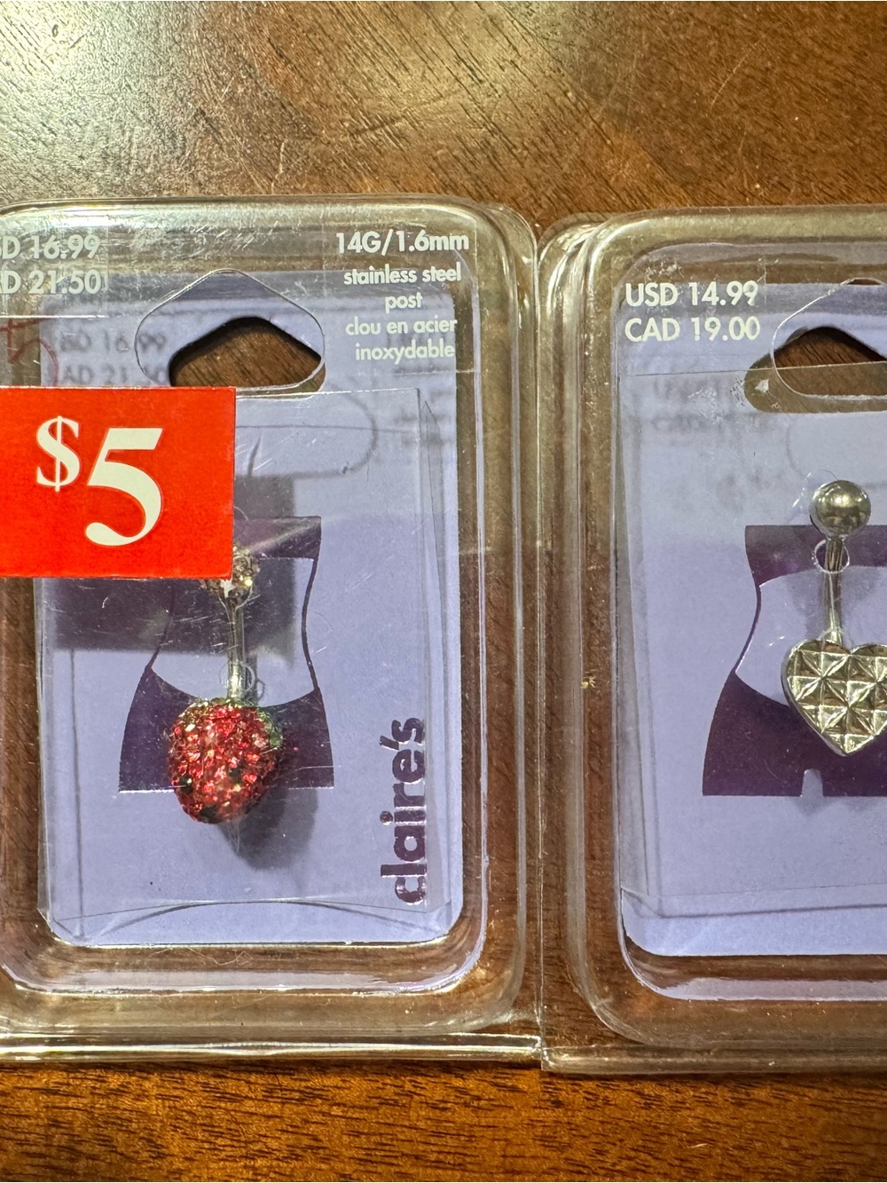 Belly ring lot